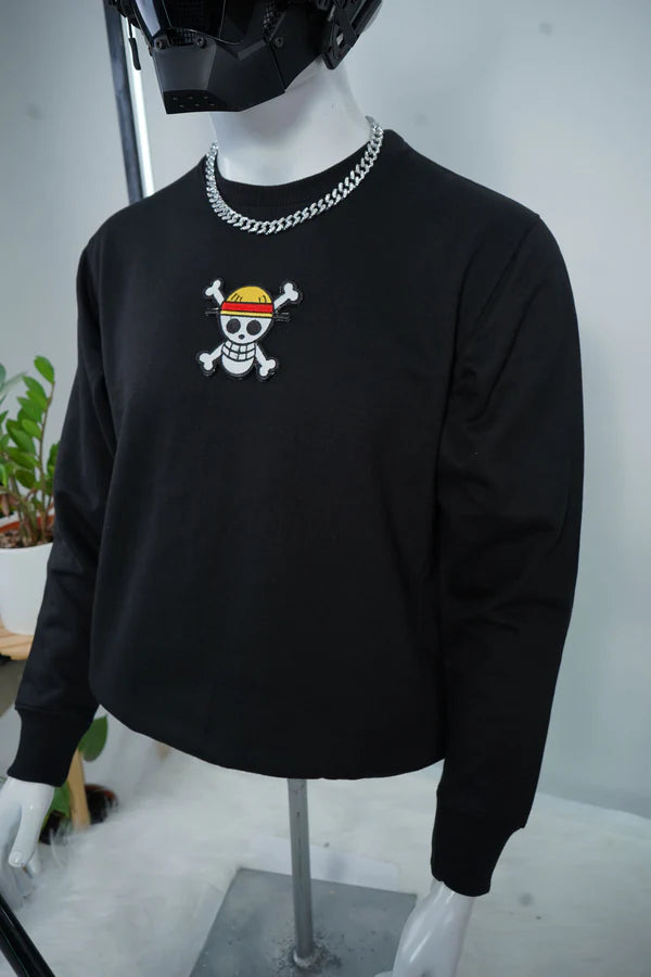 LUFFY GOLD EMBROIDERY SWEATSHIRT