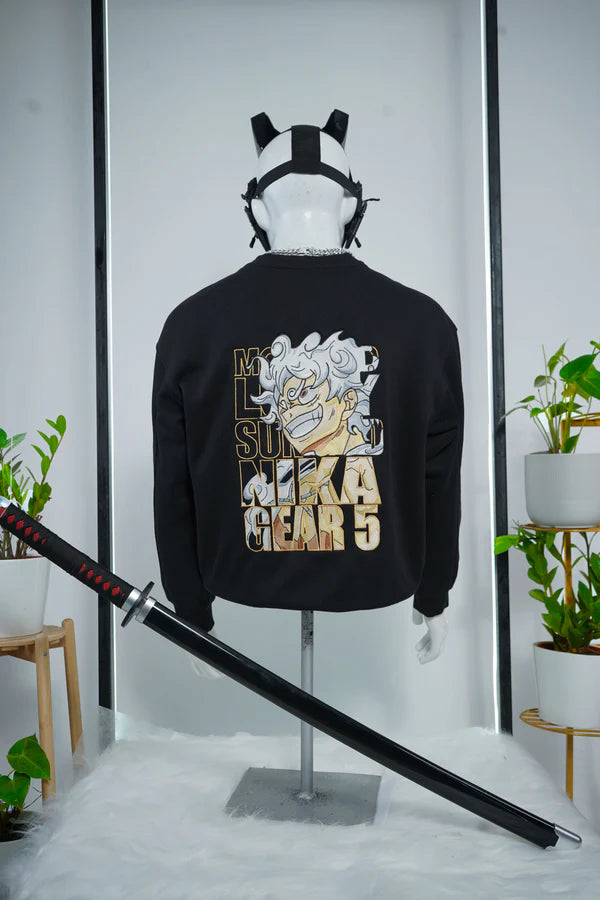 LUFFY GOLD EMBROIDERY SWEATSHIRT - My Store