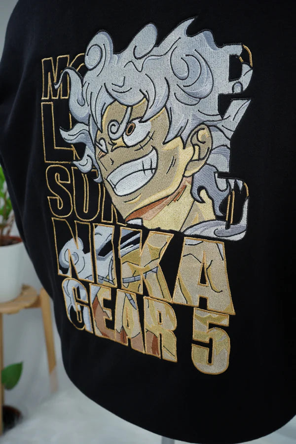 LUFFY GOLD EMBROIDERY SWEATSHIRT - My Store