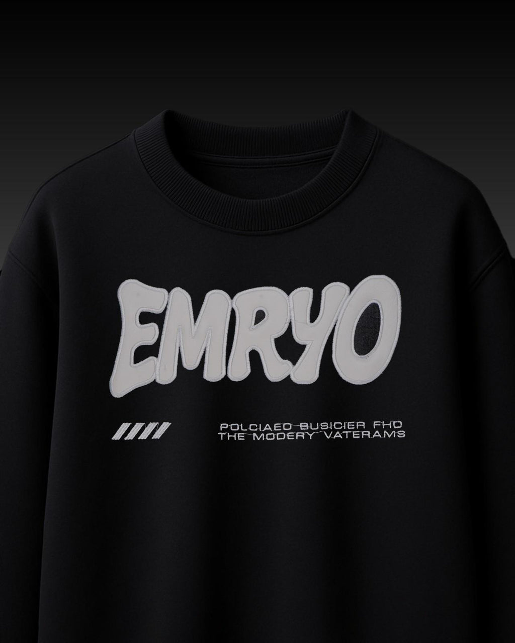 Emryo Premium Leather Embroidery Over-Sized T Shirt