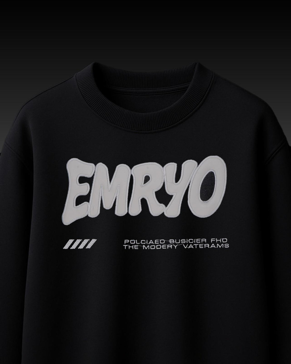 Emryo Premium Leather Embroidery Over-Sized T Shirt
