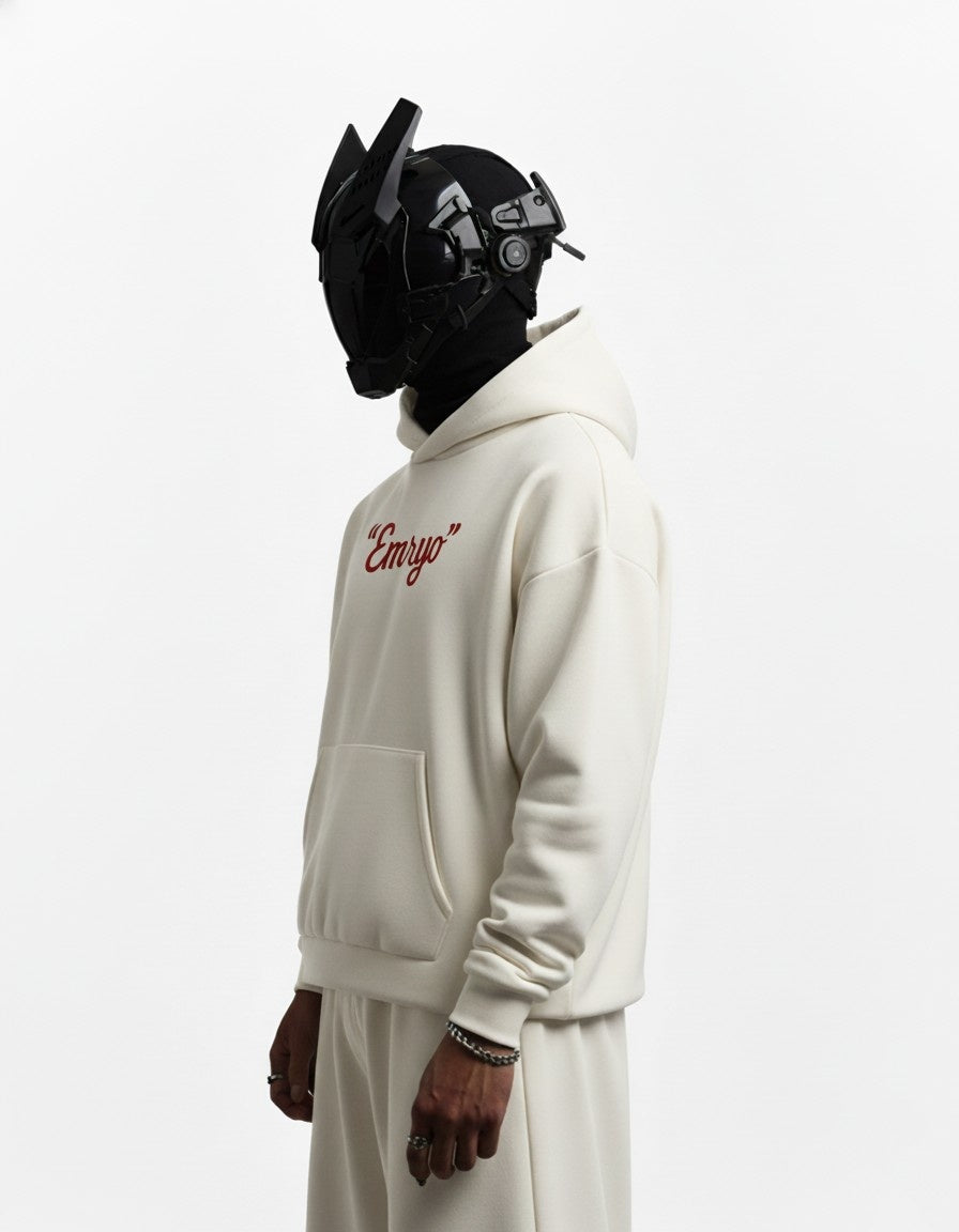 EMRYO 3D PUFF EMBROIDERED OVERSIZED HOODIE