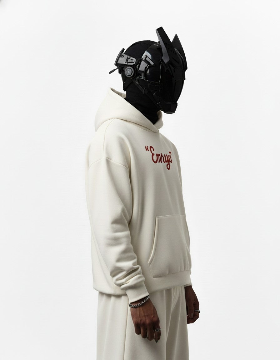 EMRYO 3D PUFF EMBROIDERED OVERSIZED HOODIE