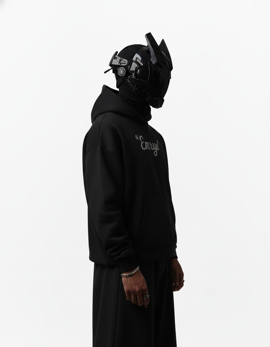 EMRYO 3D PUFF EMBROIDERED OVERSIZED HOODIE