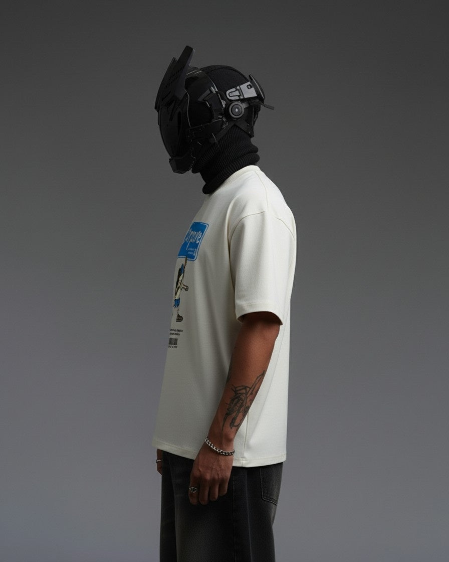 CORPCORE EMBROIDERY OVER-SIZED T SHIRT