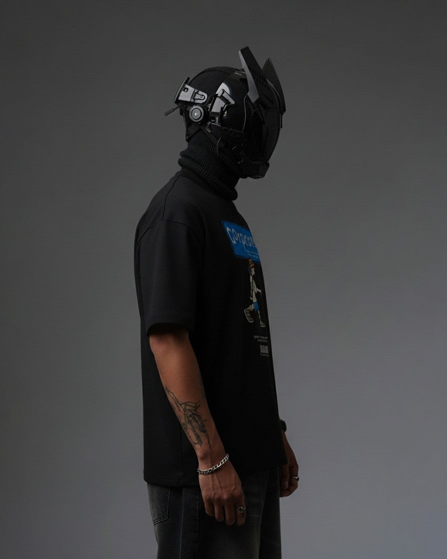 CORPCORE EMBROIDERY OVER-SIZED T SHIRT