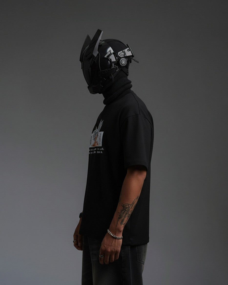 GOKU POWER EMBROIDERY OVER-SIZED T SHIRT