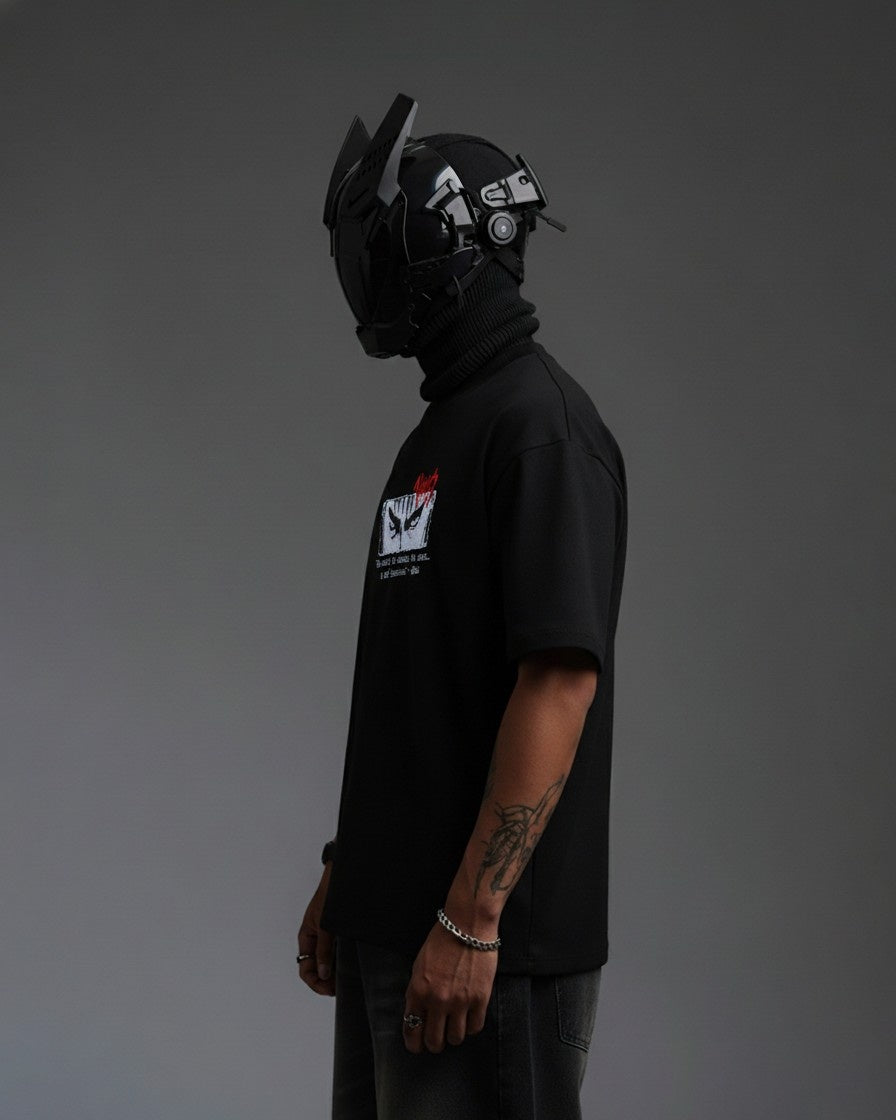 BERSERK EMBROIDERY OVER-SIZED T SHIRT