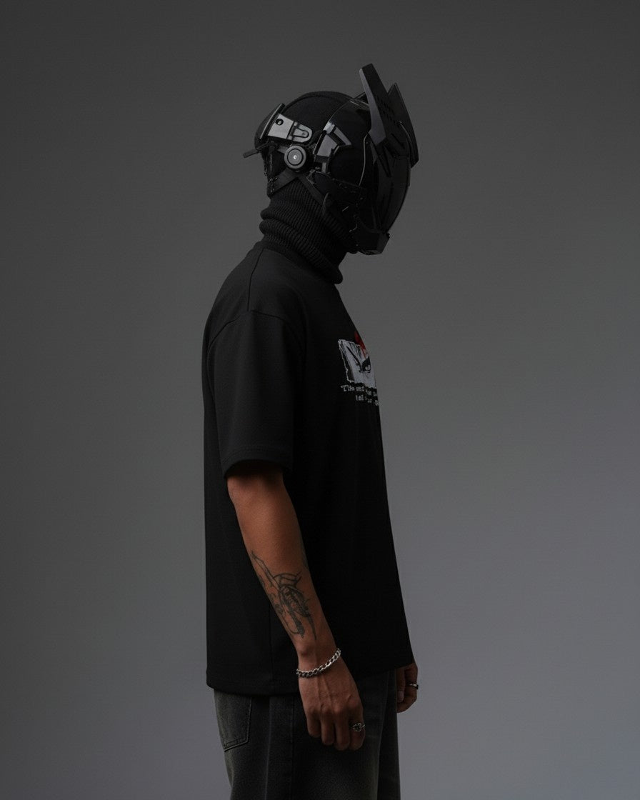 BERSERK EMBROIDERY OVER-SIZED T SHIRT