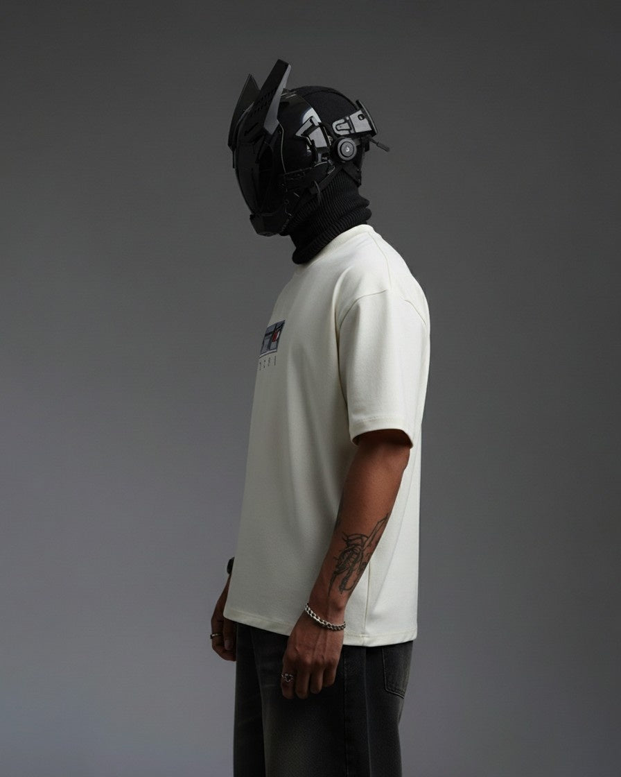 ITACHI EMBROIDERY OVER-SIZED T SHIRT