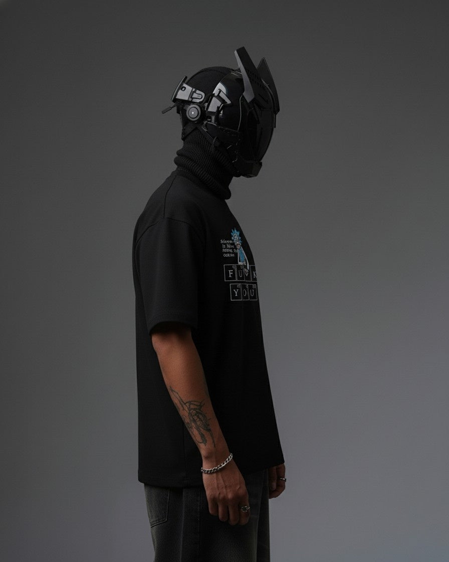 FUCK YOU EMBROIDERY OVER-SIZED T SHIRT