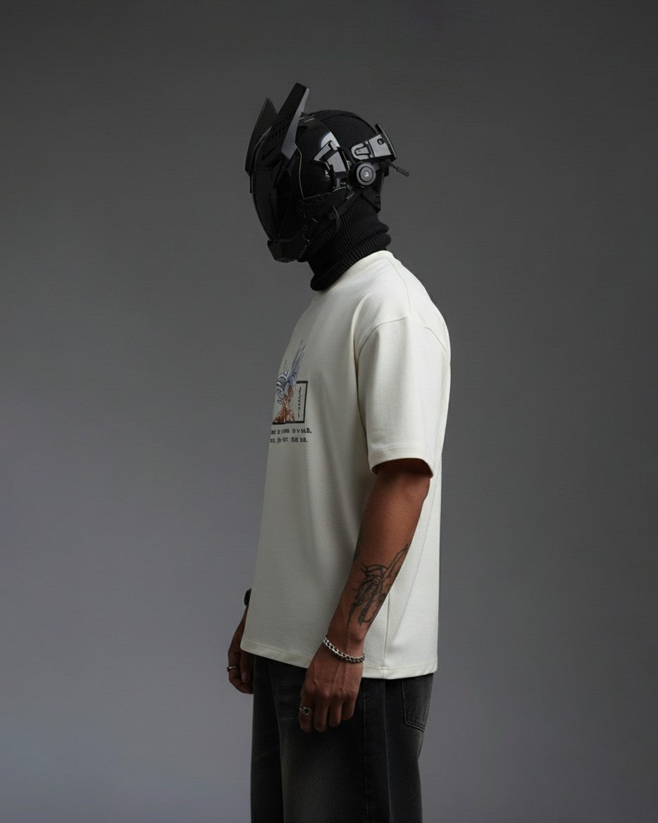 GOKU POWER EMBROIDERY OVER-SIZED T SHIRT