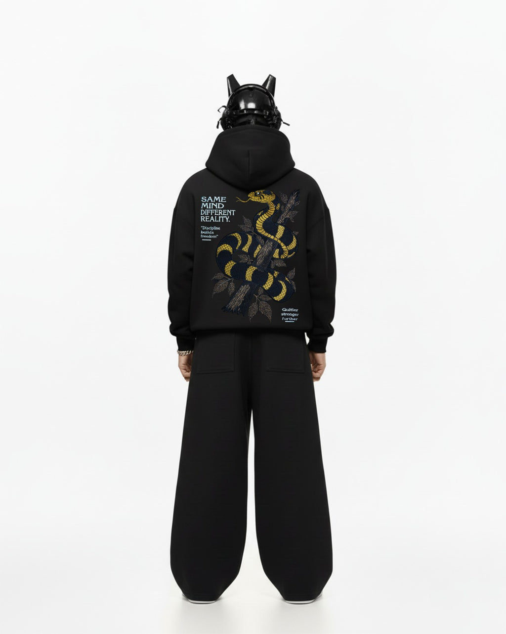 Amazon Cobra Embroidery Oversized Hoodie