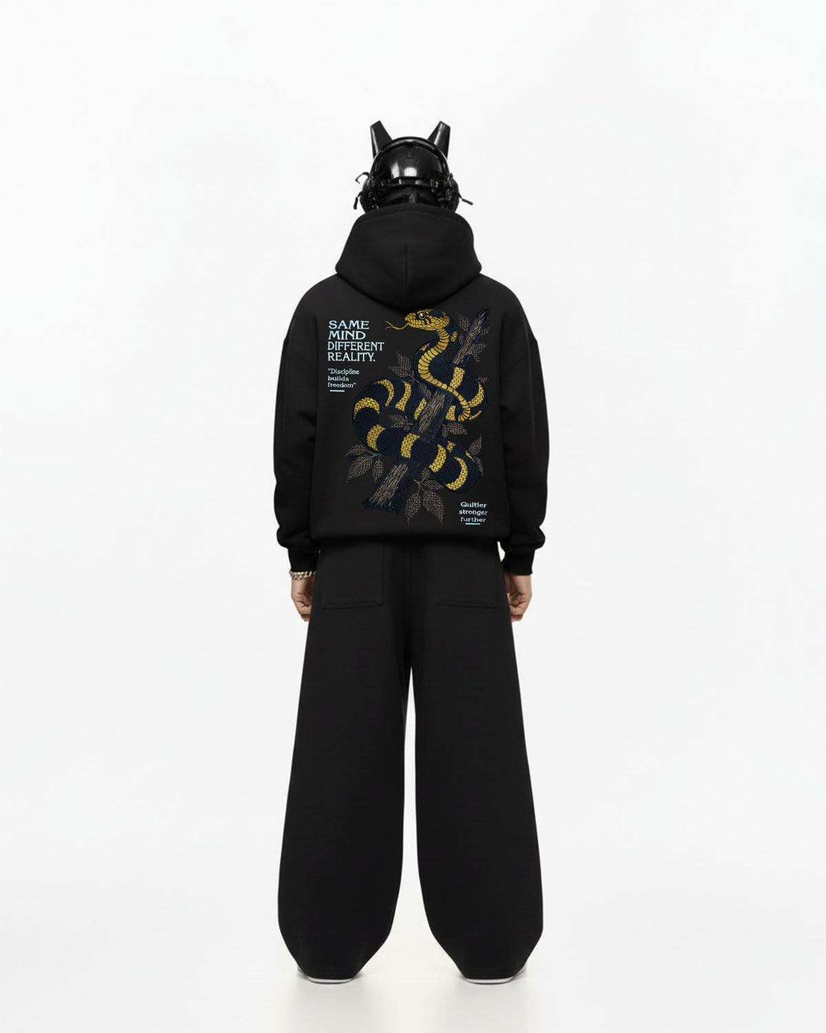 Amazon Cobra Embroidery Oversized Hoodie