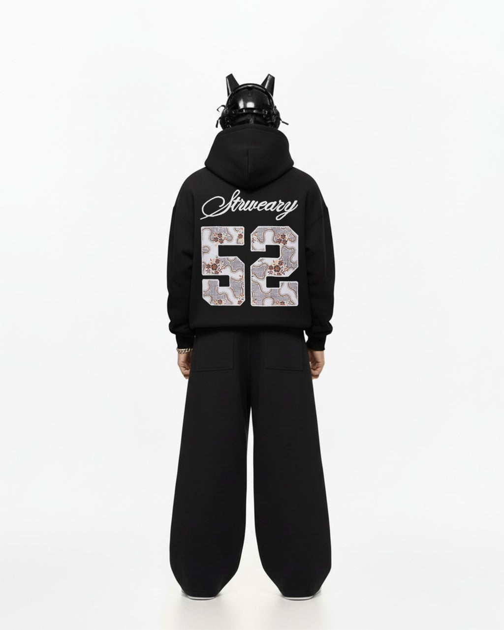 52 Applique Embroidery Oversized Hoodie