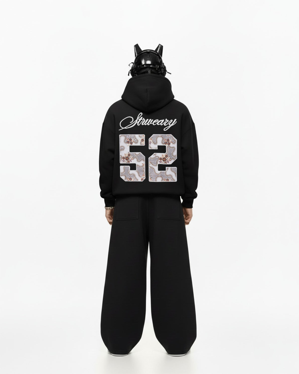 52 Applique Embroidery Oversized Hoodie