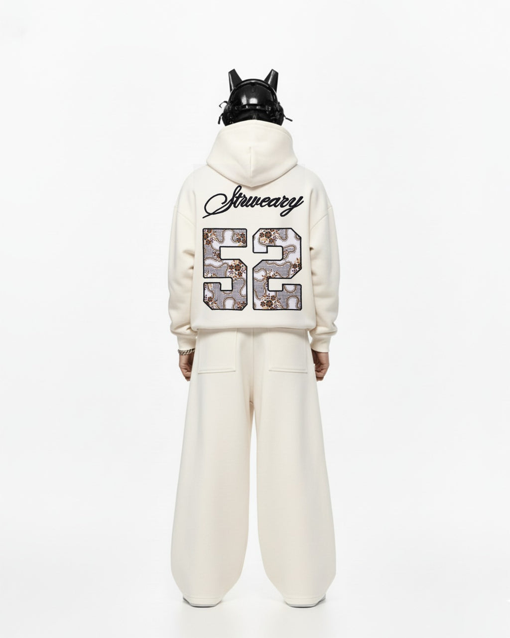 52 Applique Embroidery Oversized Hoodie