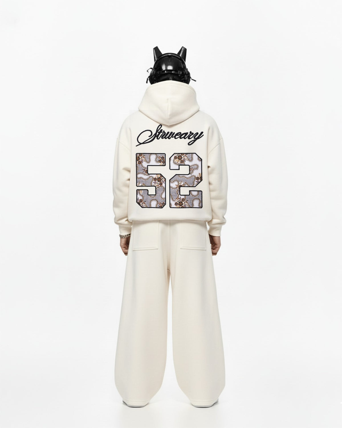 52 Applique Embroidery Oversized Hoodie