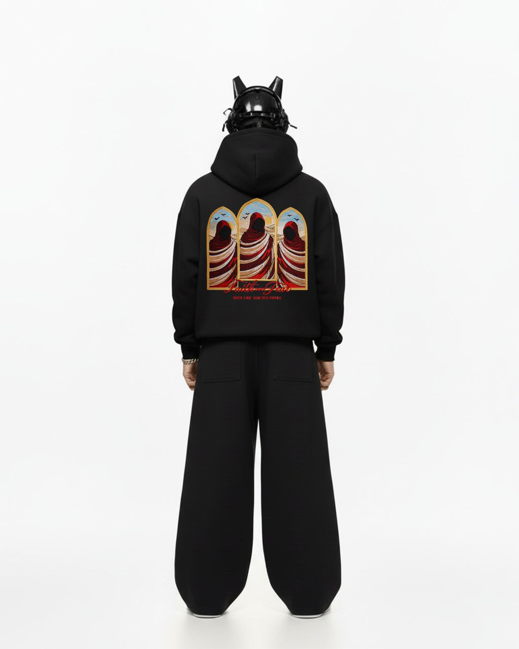 Faith over Fear Embroidery Oversized Hoodie