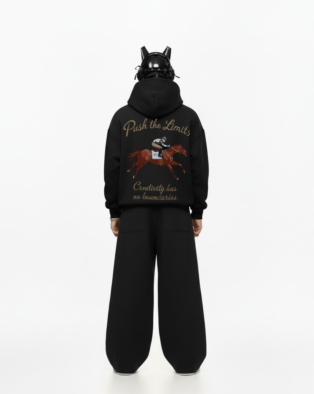Horse Legacy Embroidery Oversized Hoodie