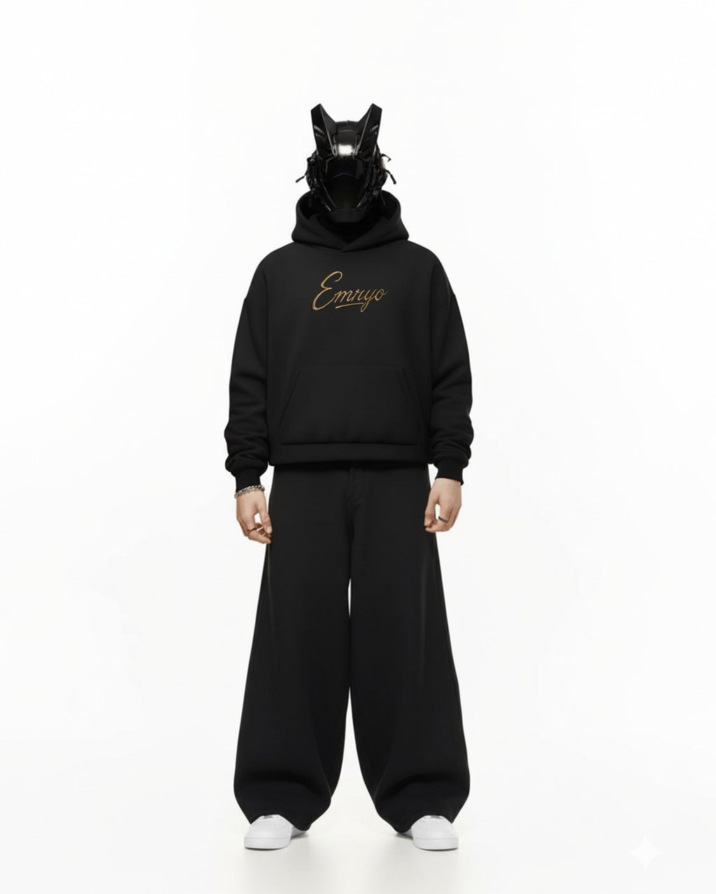 Mangolia Imported Applique Embroidery Oversized Hoodie