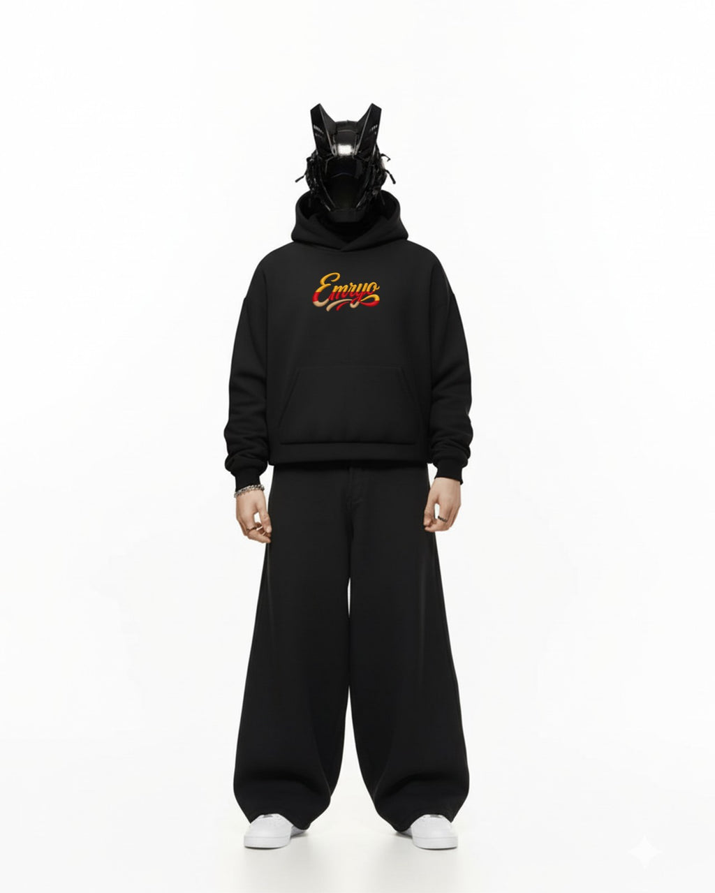 Faith over Fear Embroidery Oversized Hoodie