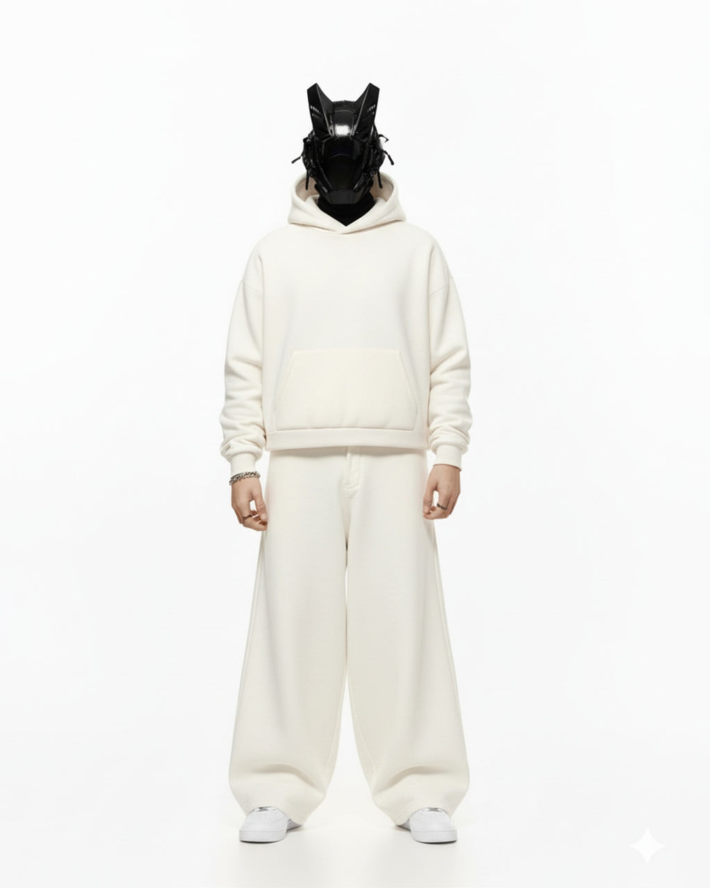 COOL BEAR EMBROIDERED OVERSIZED HOODIE