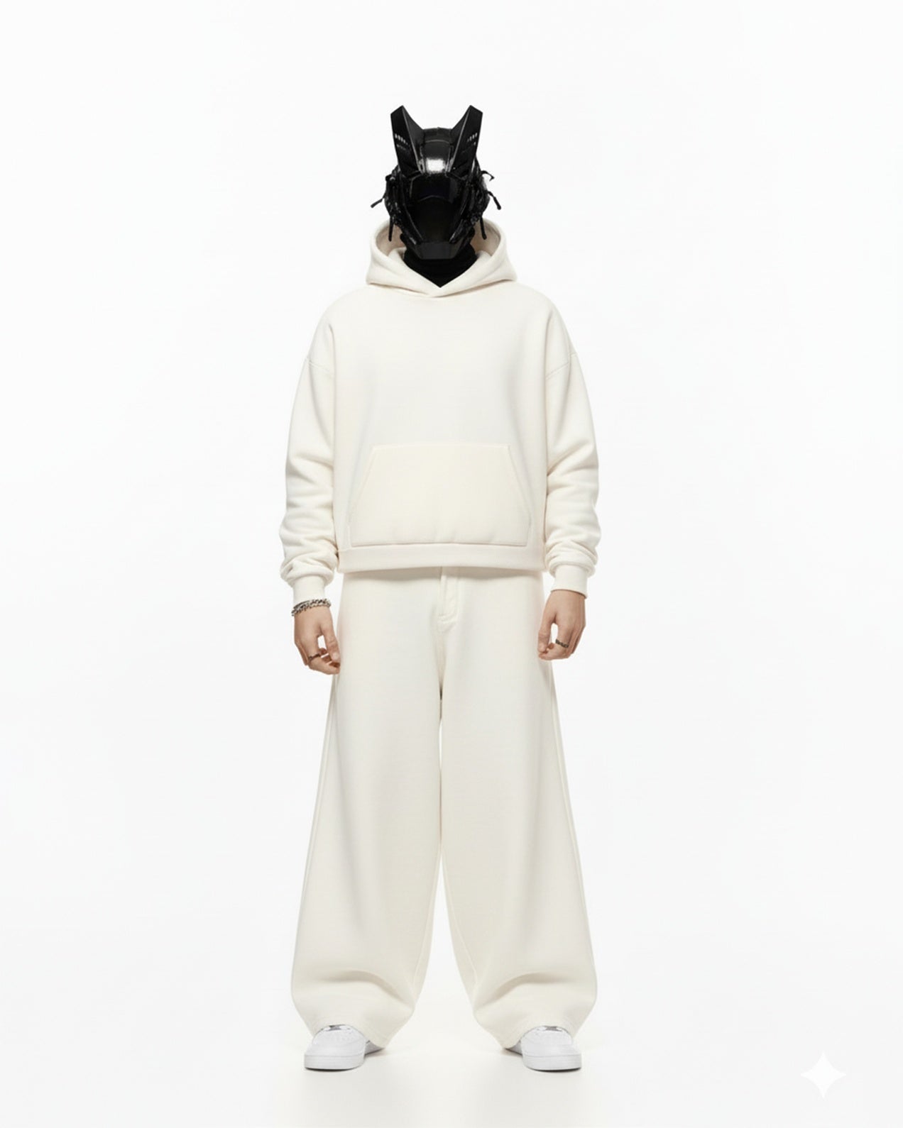 COOL BEAR EMBROIDERED OVERSIZED HOODIE