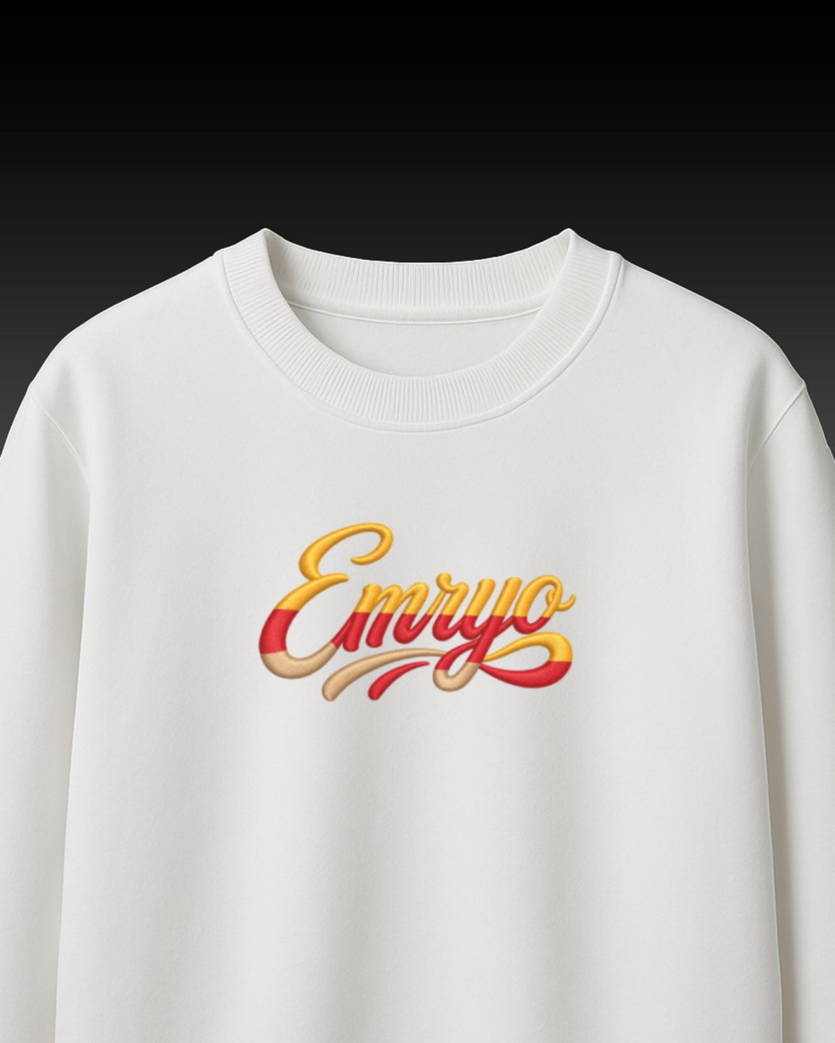 Faith Over Fear Embroidery Oversized T-Shirt