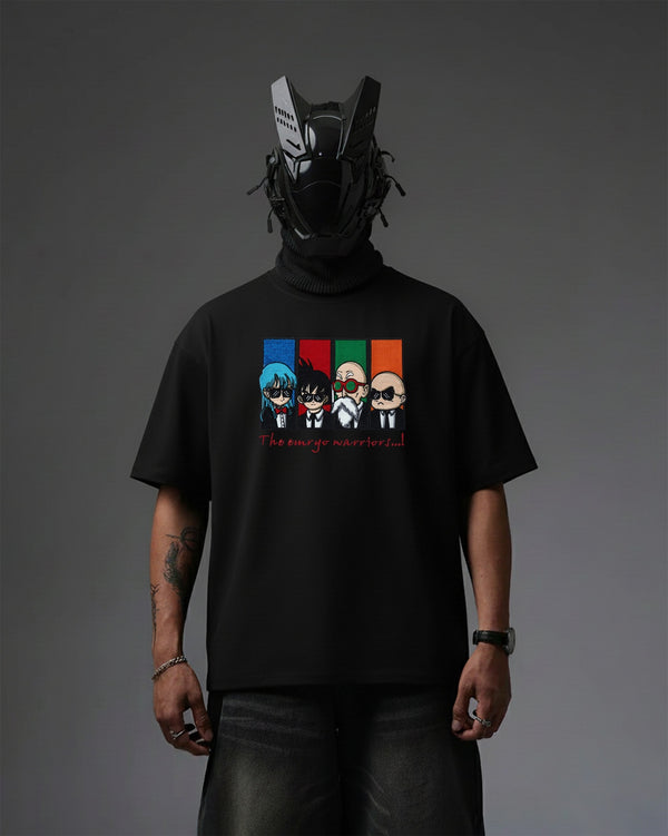 Emryo Warriors Embroidery Over-Sized T Shirt