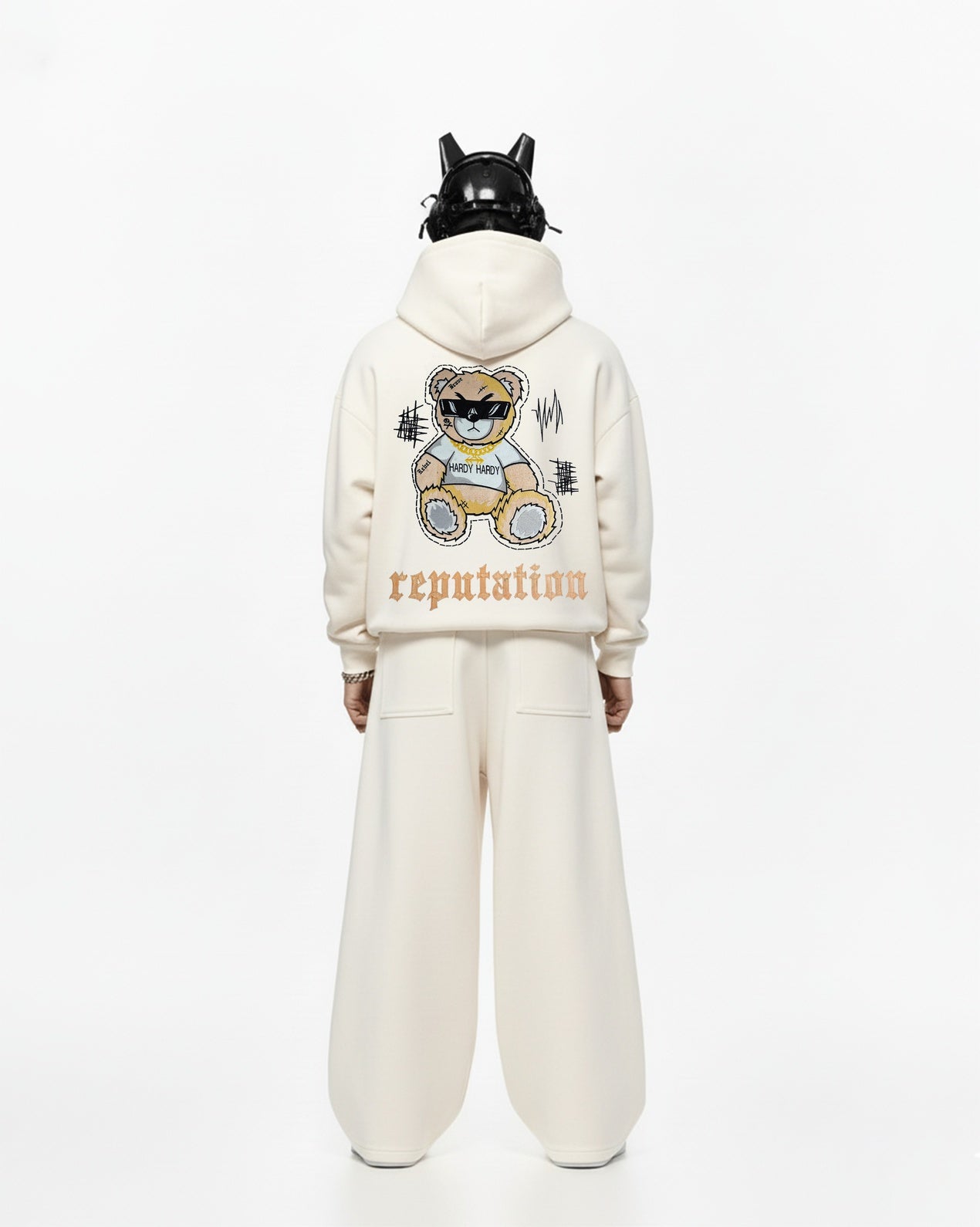 HARDY BEAR EMBROIDERED OVER-SIZED HOODIE