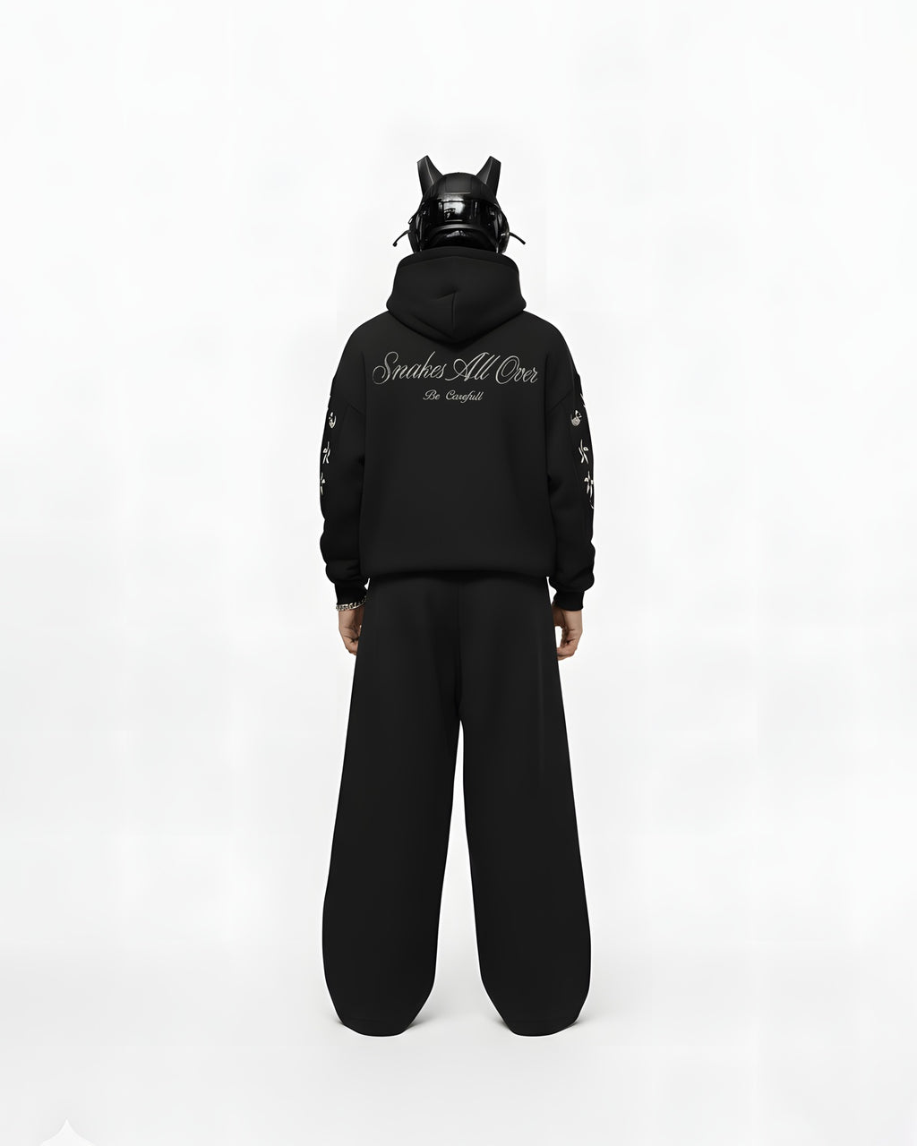 COBRA EMBROIDERED OVER-SIZED HOODIE