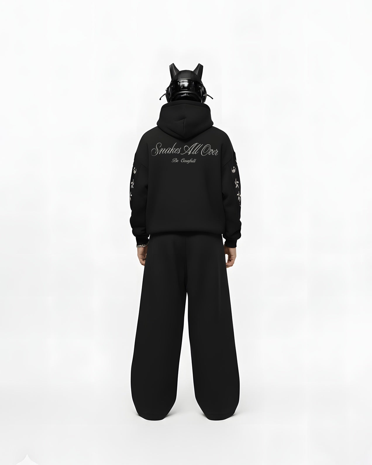 COBRA EMBROIDERED OVER-SIZED HOODIE