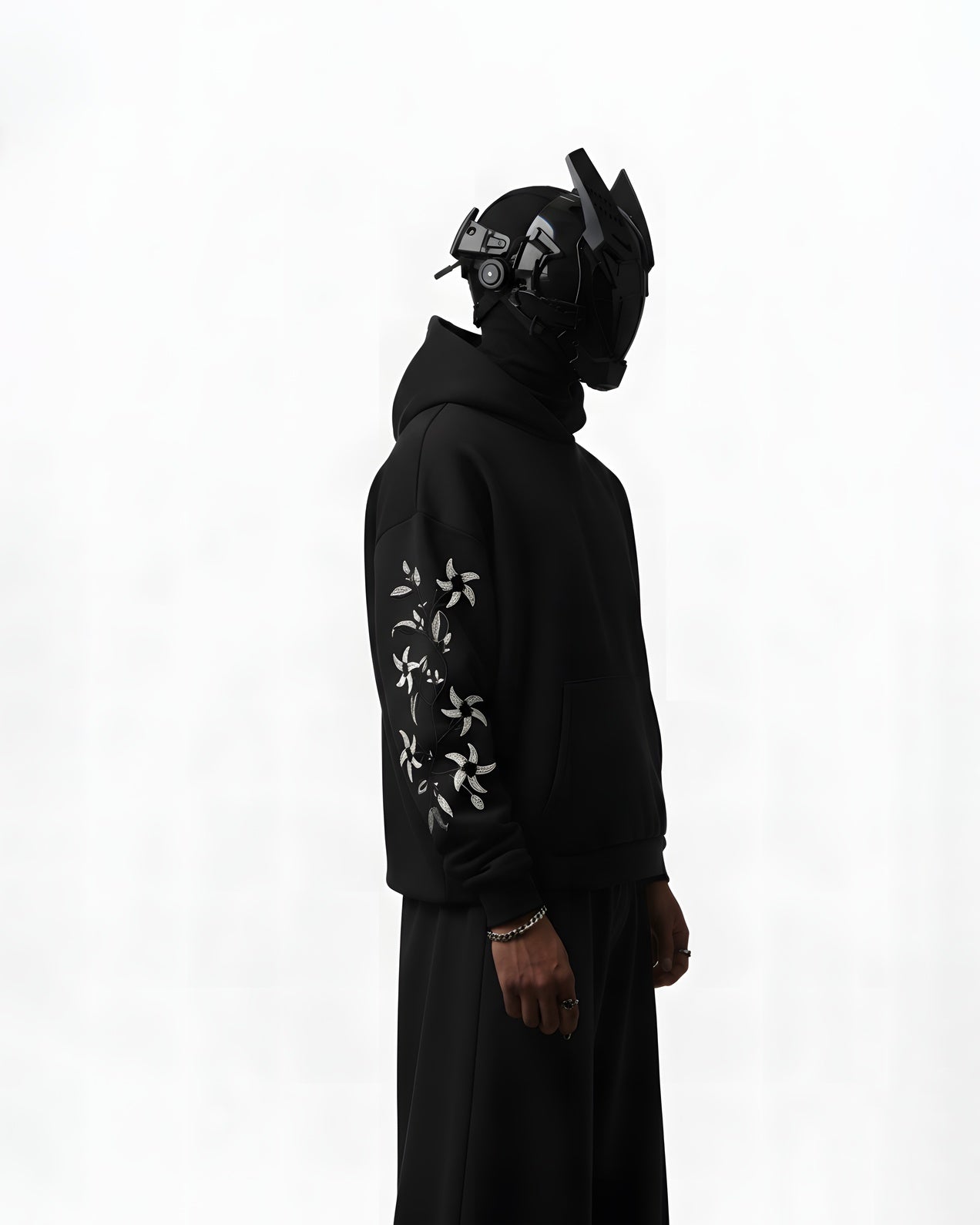 COBRA EMBROIDERED OVER-SIZED HOODIE