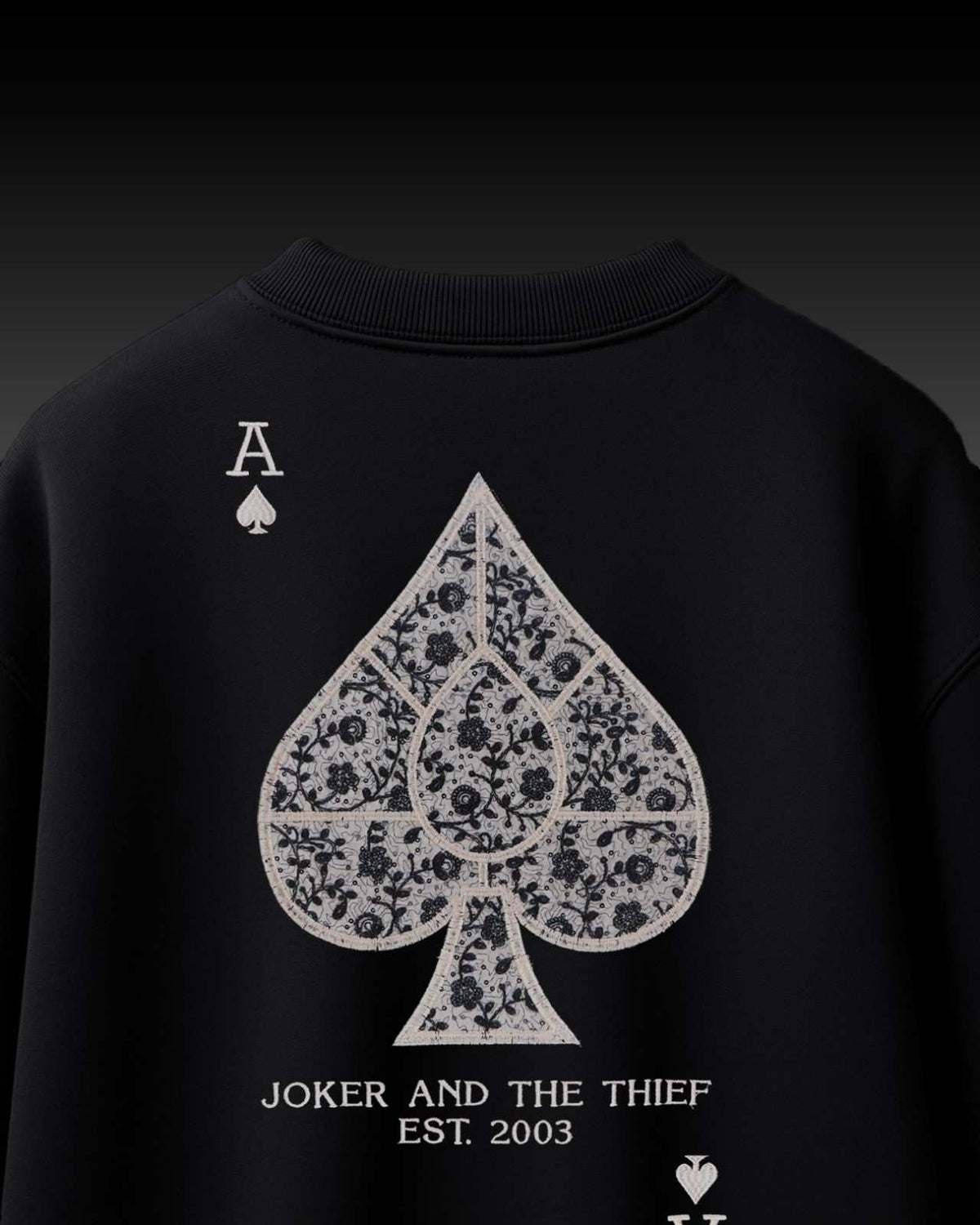 Royal Spade ♠️ EMBROIDERY OVER-SIZED T SHIRT