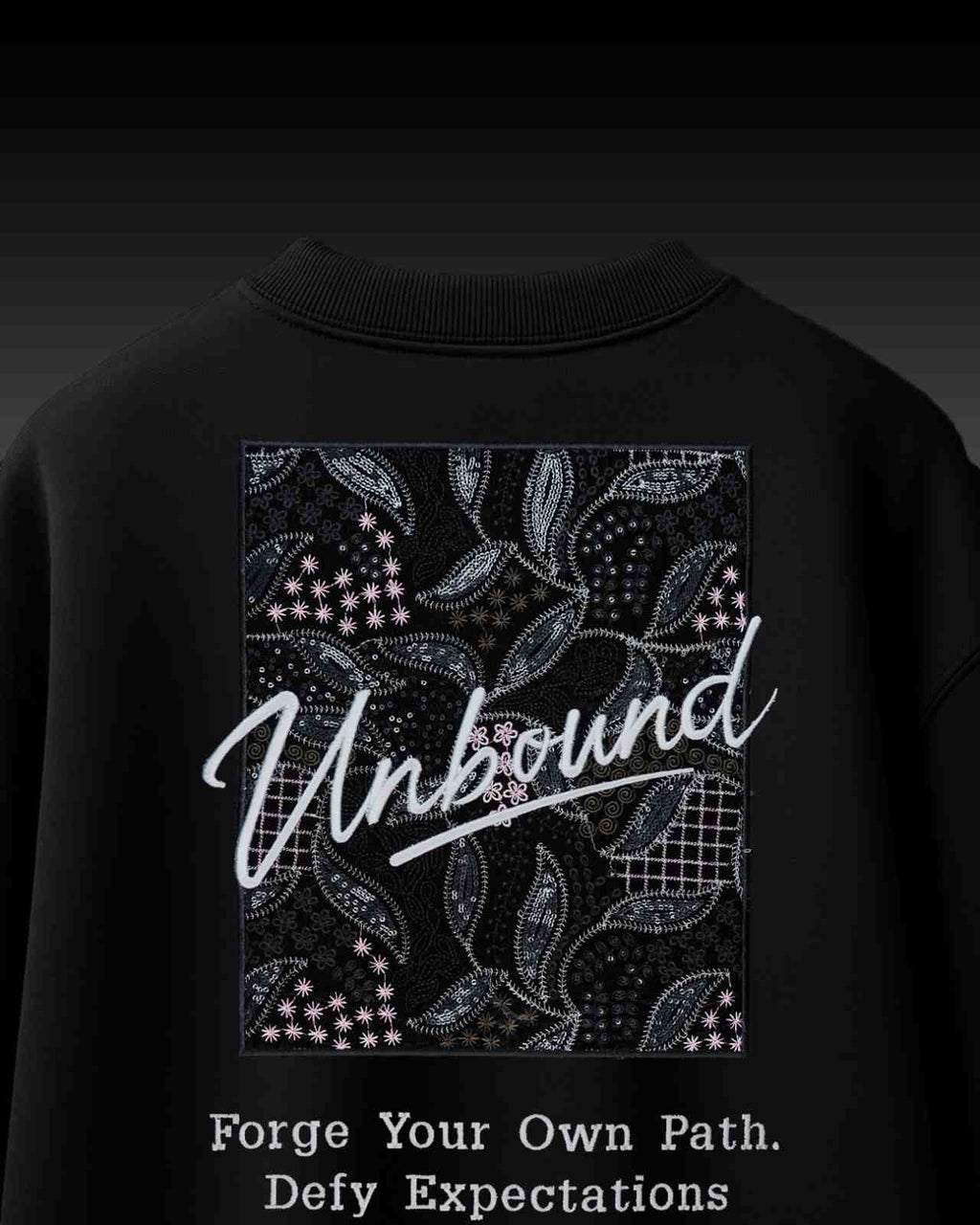 UNBOUND Appliqué Embroidery Oversized T-Shirt