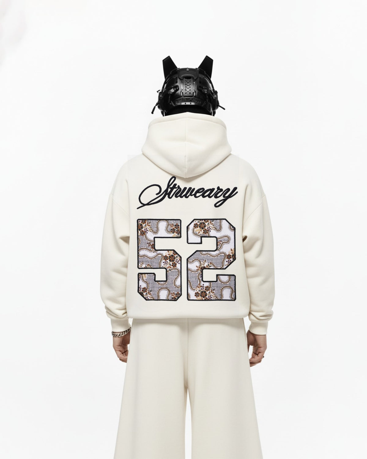 52 Applique Embroidery Oversized Hoodie