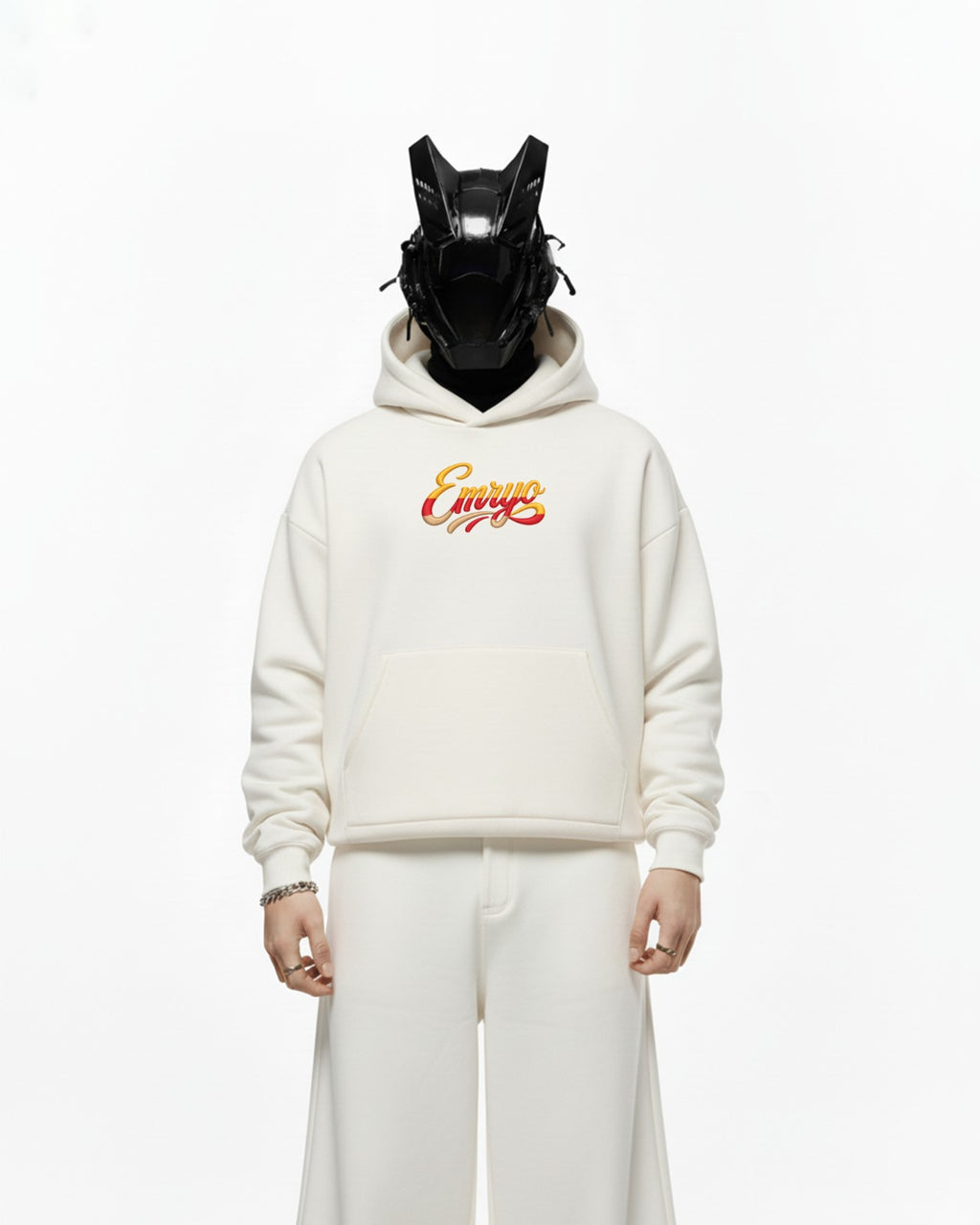 Faith over Fear Embroidery Oversized Hoodie