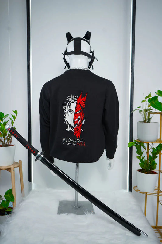 EREN YEAGER EMBROIDERY SWEATSHIRT