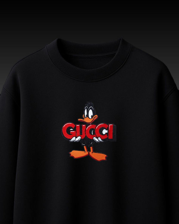 Glory Duck Embroidery Over-Sized T Shirt