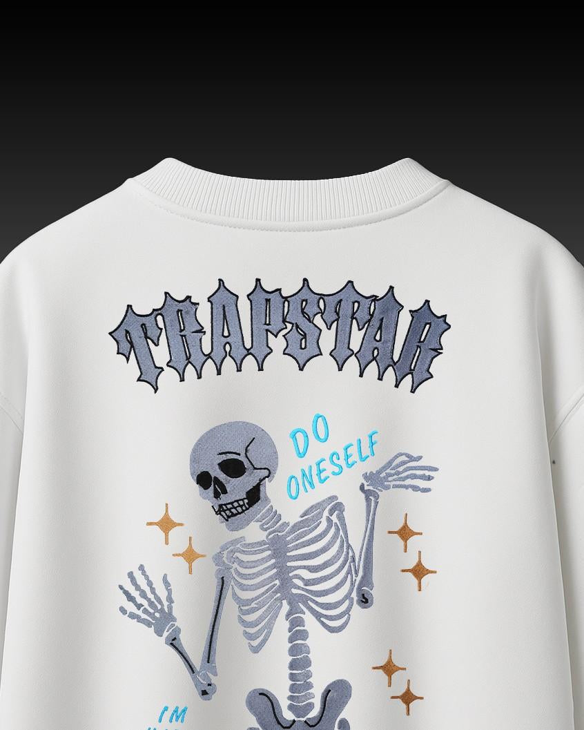 Trapstar Skeleton Embroidery Over-Sized T Shirt