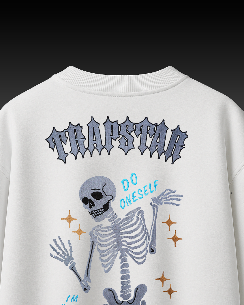 TRAPSTAR SKELETON EMBROIDERY OVER-SIZED T SHIRT