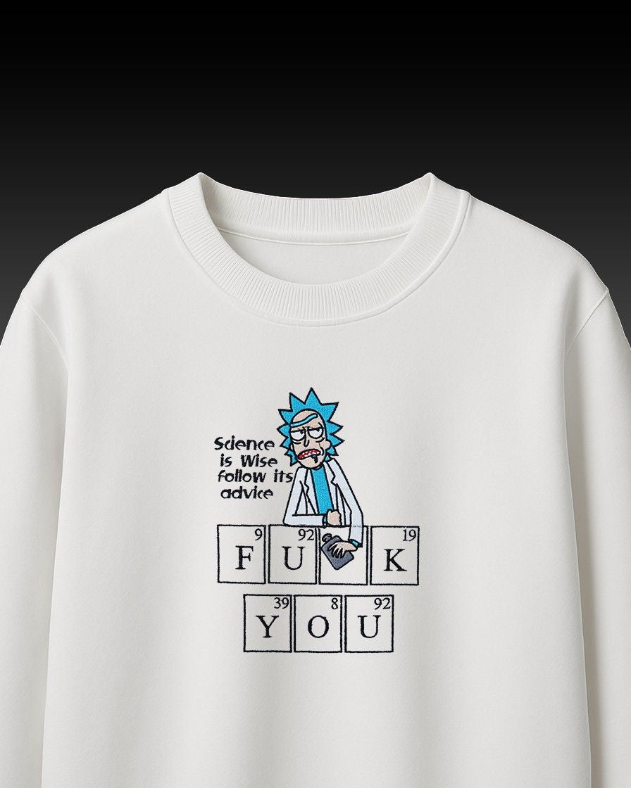 Fuck You Embroidery Over-Sized T Shirt