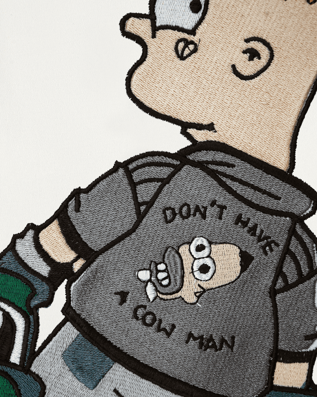 HOWLEY EMBROIDERY OVER-SIZED T SHIRT