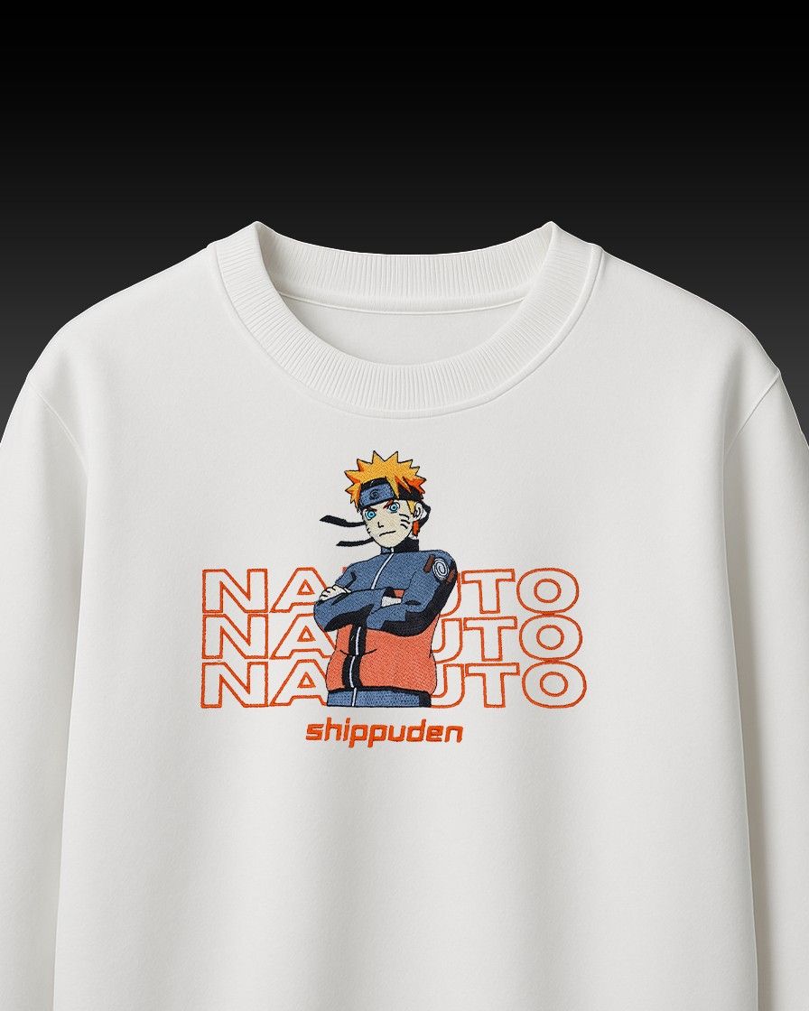 Naruto Embroidery Over-Sized T Shirt