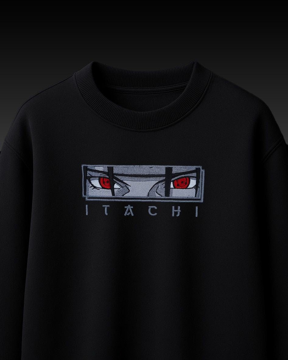 Itachi Embroidery Over-Sized T Shirt