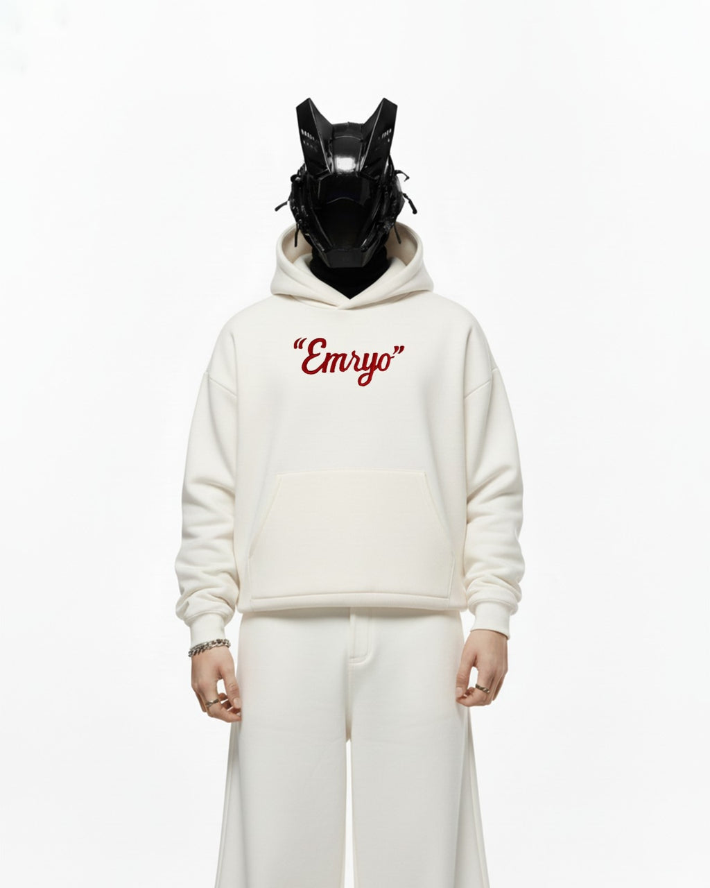 EMRYO 3D PUFF EMBROIDERED OVERSIZED HOODIE