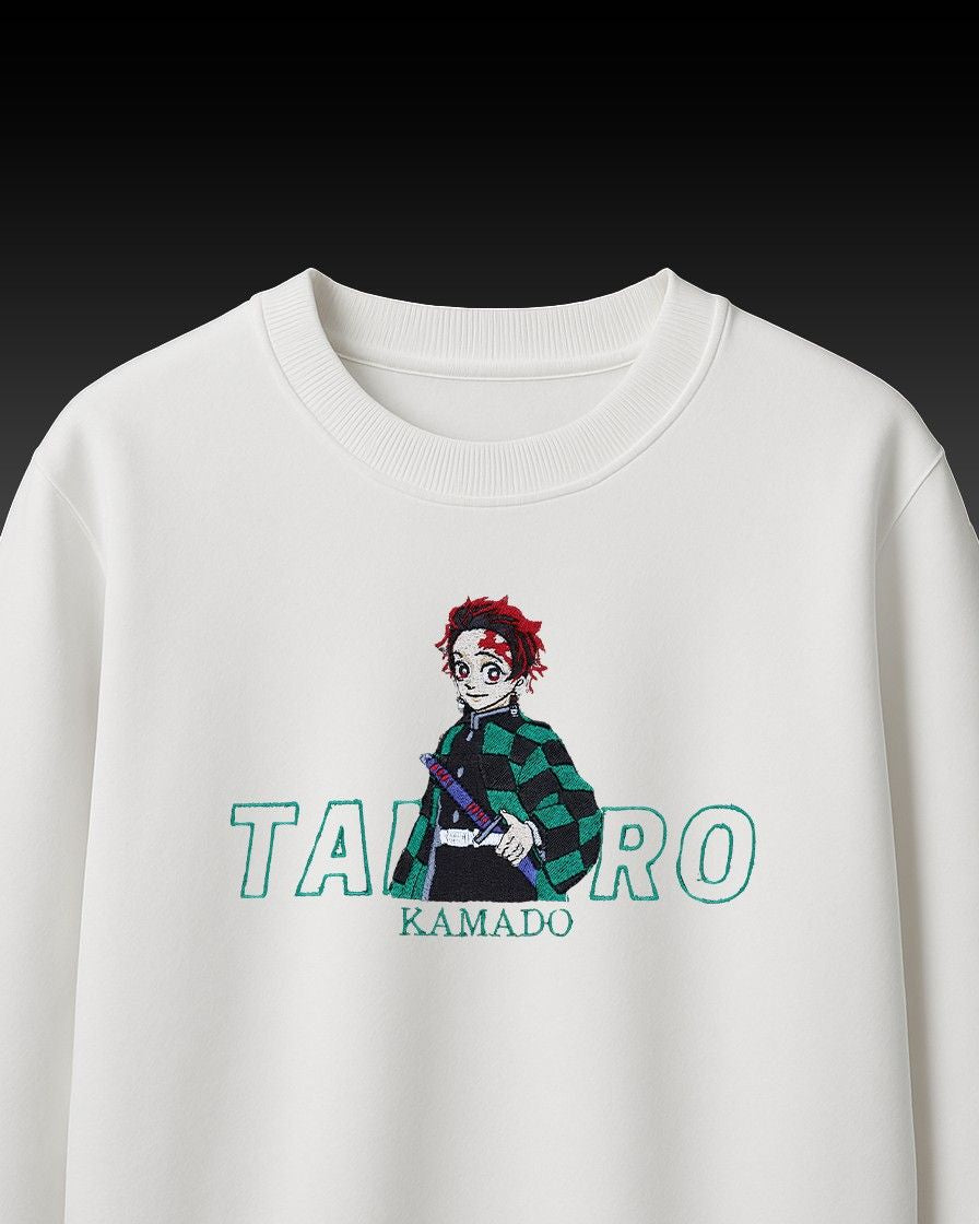 Tanjiro Embroidery Over-Sized T Shirt