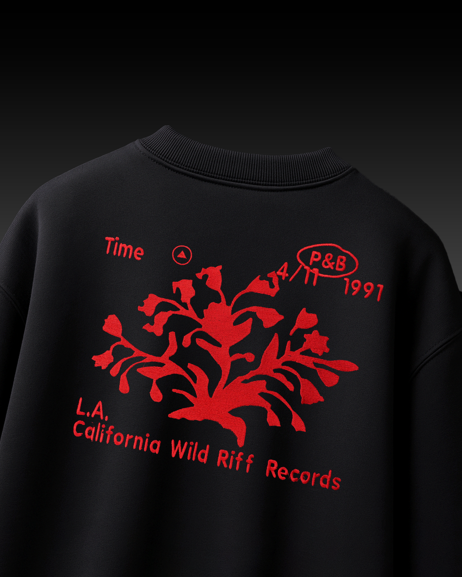BONSAI TREE EMBROIDERY OVER-SIZED T SHIRT