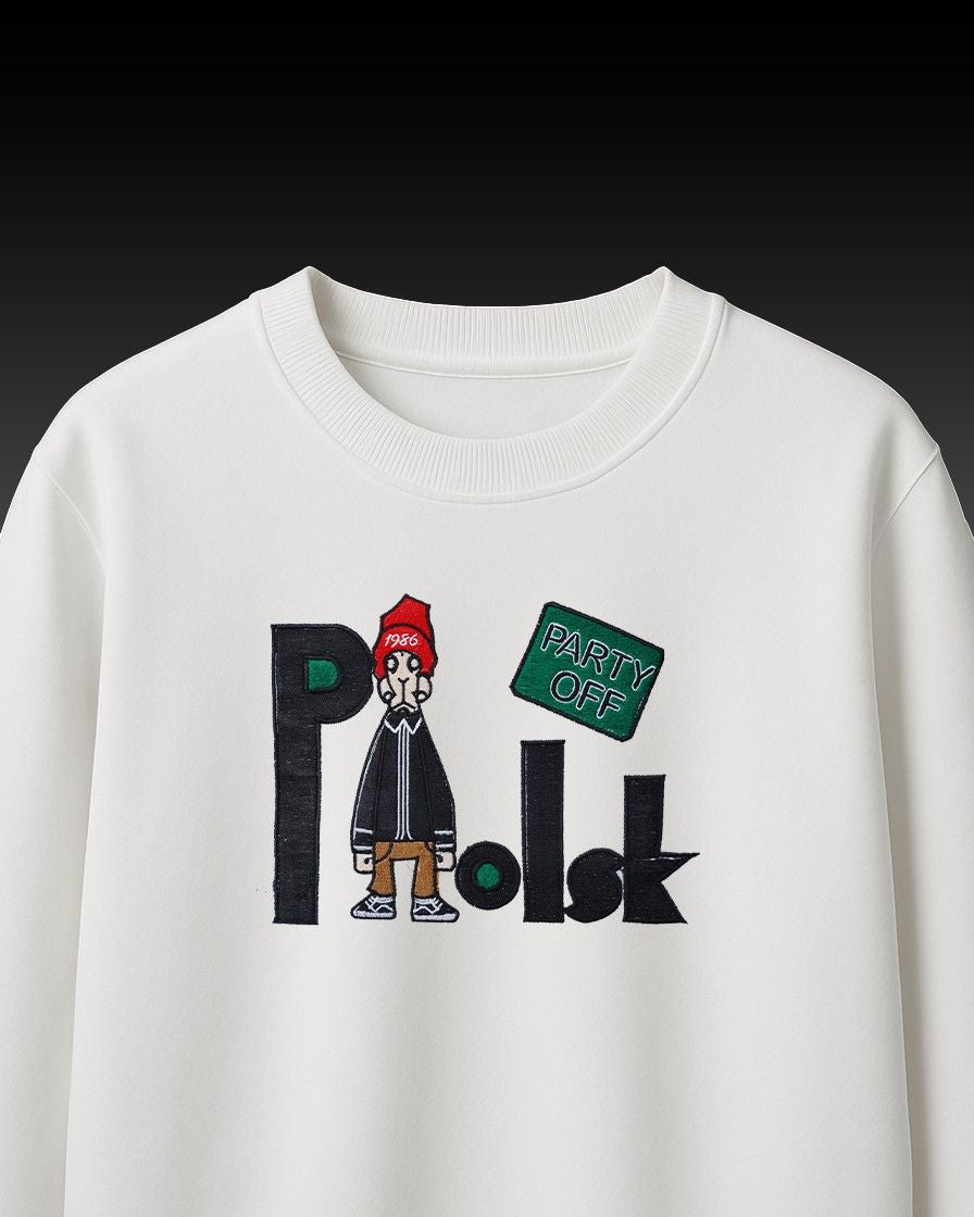 Polsk Embroidery Over-Sized T Shirt